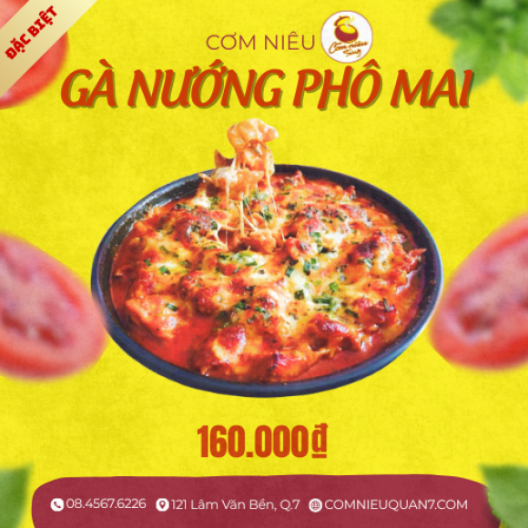 GÀ NƯỚNG PHÔ MAI