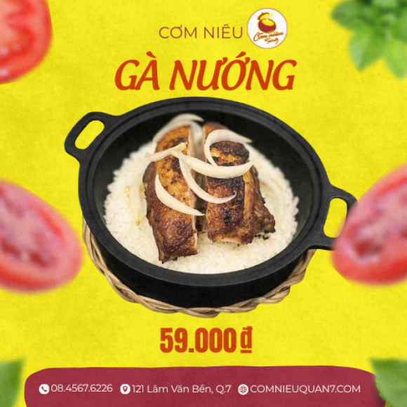 CƠM NIÊU GÀ NƯỚNG