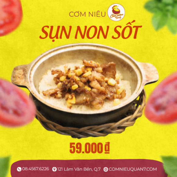 CƠM NIÊU SỤN NON SỐT